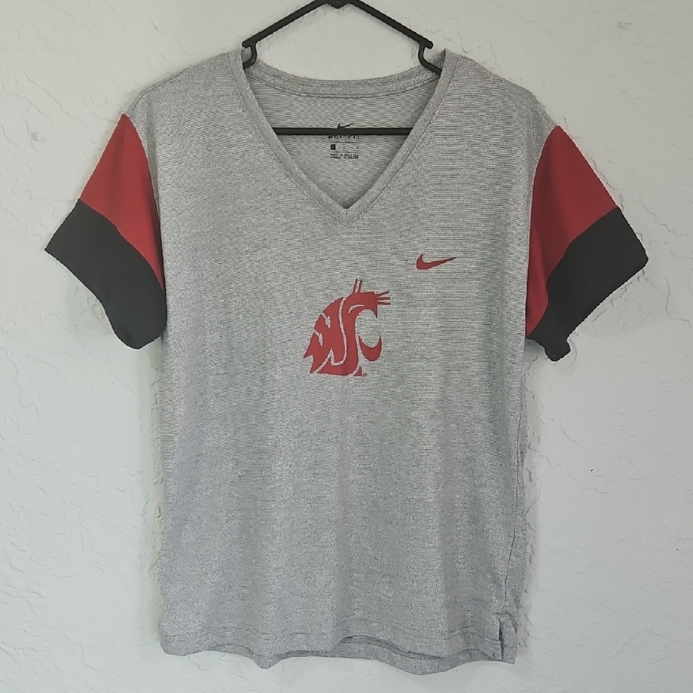 Nike Dri-Fit Washington State University/WSU Ladies V-Neck Tee | Size Large
